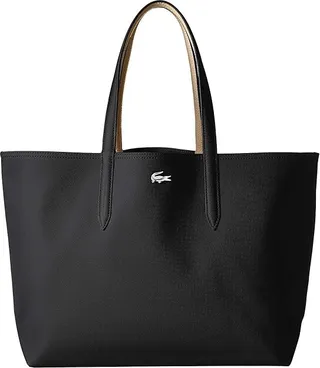 Lacoste Anna Large Reversible Shopping Bag (Black Warm Sand) Handbags