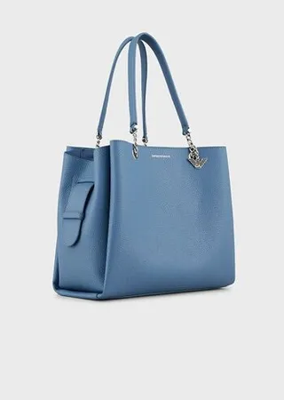 Palmellato leather-effect shopper bag with eagle charm