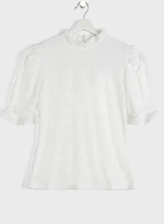 Shirred Jersey Top