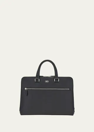 Men's Leather Gancini Briefcase Bag