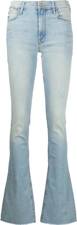 The Runaway Fray Mid-Rise Slim Bootcut Jeans