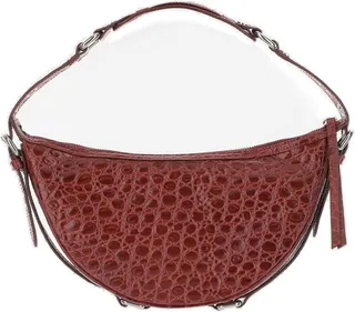 By Far Embossed Zipped Shoulder Bag