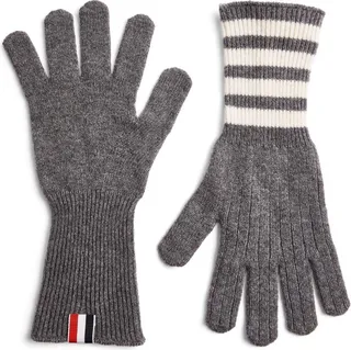 Thom Browne Cashmere 4-Bar Gloves