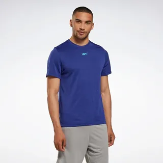 Reebok Workout Ready Melange T-Shirt Mens Athletic T-Shirts Large Pure Grey 3