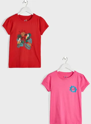 Everyday Wear Printed T-Shirt Pack Of 2