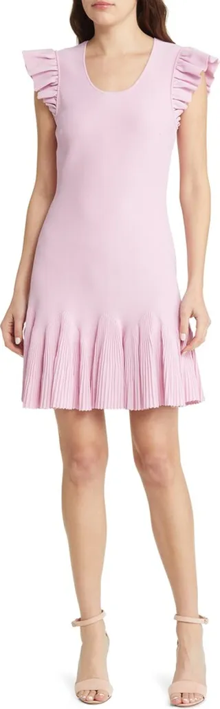 Milasen Ruffle Fit & Flare Dress