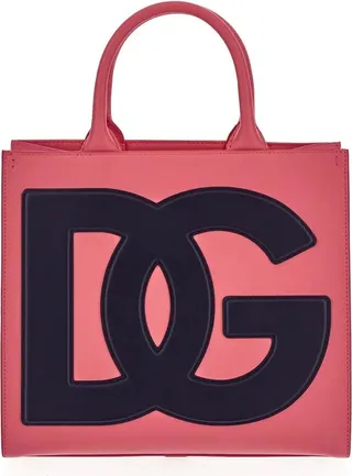 Small Calfskin Dg Daily Shopper
