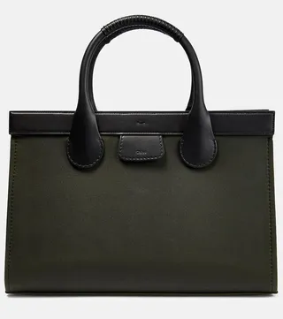 Edith Large leather-trimmed tote bag