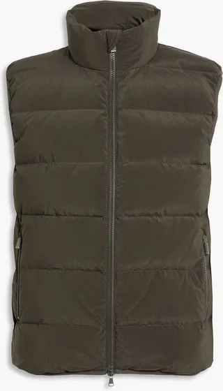 Quilted ripstop down vest