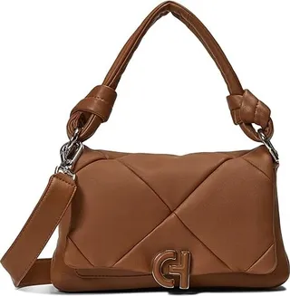 Cole Haan Quilted Shoulder Bag (New Caramel) Handbags