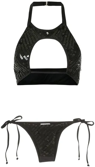 Sequinned Bikini Set