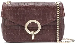 Yza crocodile-effect shoulder bag