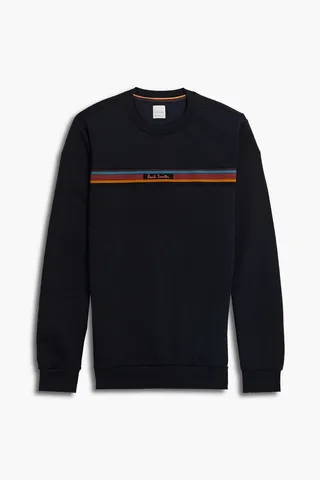 Appliquéd French cotton-blend terry sweatshirt