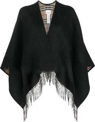 BURBERRY- Wool Reversbile Cape