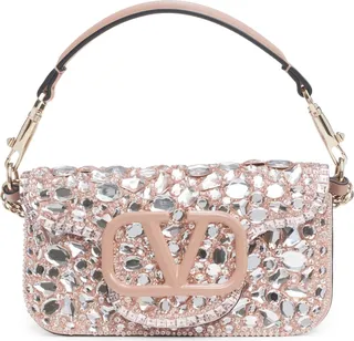 Small Locò Crystal Embellished Shoulder Bag