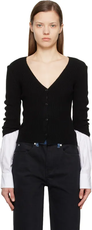 alexanderwang.t Black Layered Cardigan