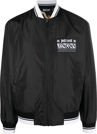 Logo-Print Bomber Jacket