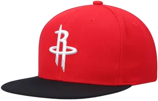 Men's Mitchell & Ness Red and Black Houston Rockets Team Two-Tone 2.0 Snapback Hat