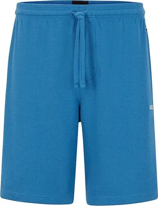 Cotton-Blend Pajama Shorts with Embroidered Logo