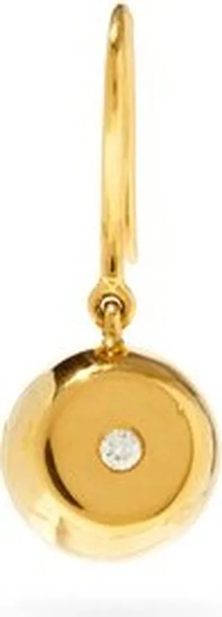 18kt Gold & Diamond Drop Single Earring