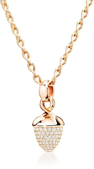 Mikado Bouquet Pave Diamond Pendant Enhancer in Rose Gold