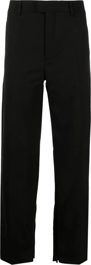 Logo-Embroidered Tailored Straight Trousers