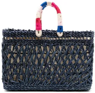 Mia woven straw tote bag
