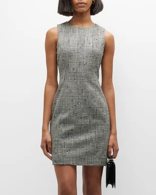 Mila Plaid Mini Sheath Dress