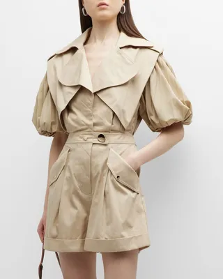 Idaho Puff-Sleeve Pantsuit