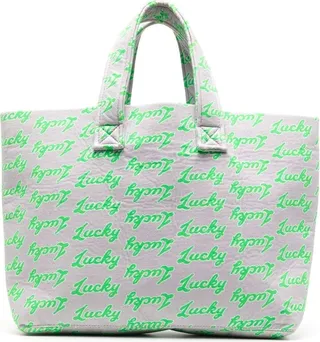 all-over Lucky-print tote bag