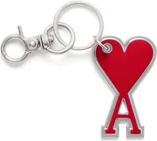 Enamelled Logo-Charm Keyring