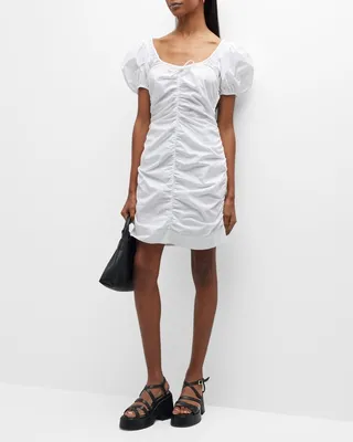 Gathered Mini Dress