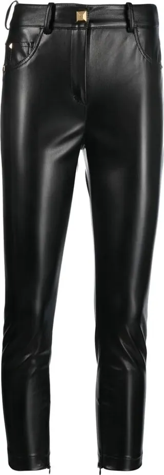 Eco Leather Trouser With Zip