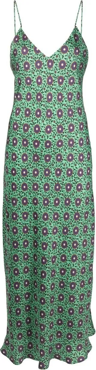 Floral-Pattern Slip Dress