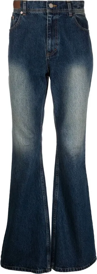 Wide-Leg Bootcut Jeans