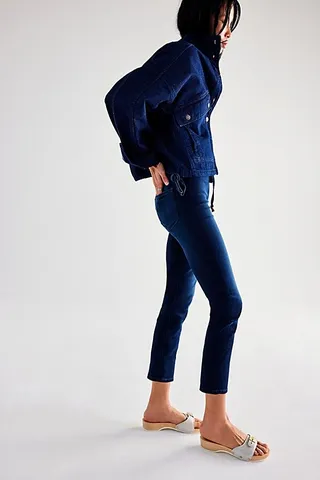 Knockout Mid-Rise Crop Jeans by We The Free at Free People