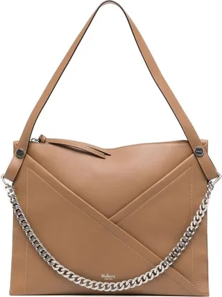 M Zipped large shoulder bag