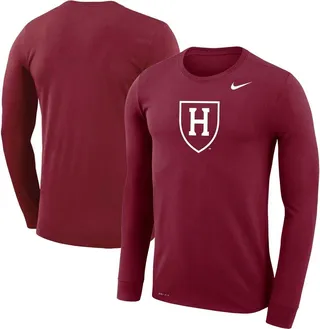Men's Nike Crimson Harvard Crimson Legend Performance Long Sleeve T-shirt