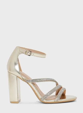 Sparkle Multi Strap Sandals