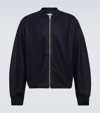 Wool bomber jacket