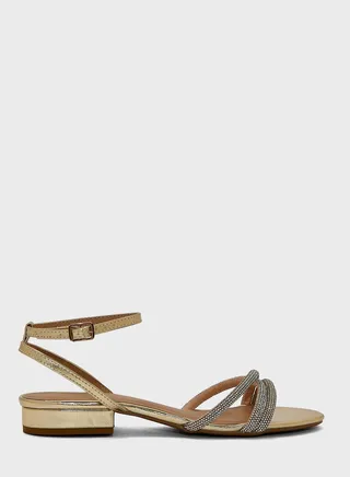 Flapjack Ankle Strap High Heel Sandals