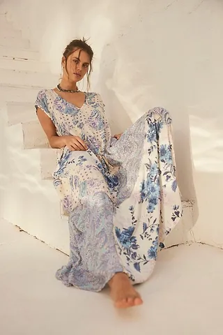 Desert Flower Patched Maxi Dress by Free People