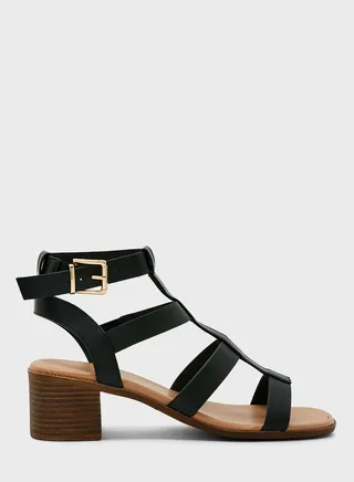 Pabs Ankle Strap High Heel Sandals