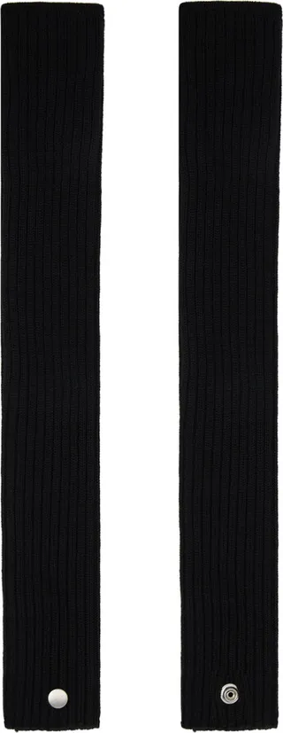 Rick Owens Green Wool Arm Warmers