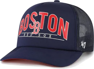Men's '47 Brand Navy Boston Red Sox Backhaul Foam Trucker Snapback Hat
