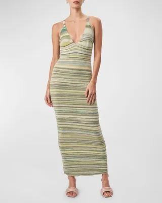 Daylann Sleeveless Spacedye Knit Maxi Dress