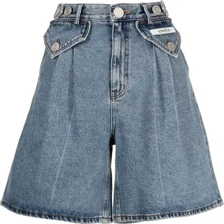 High-Waisted Denim Shorts