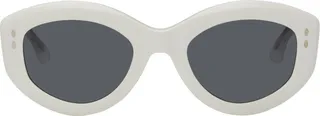Isabel Marant White Cat-Eye Sunglasses