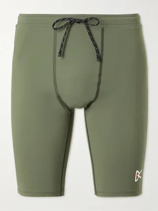 TomTom Speed Tight Stretch Tech-Shell Running Shorts