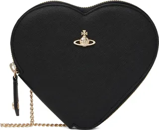 Vivienne Westwood Black Victoria New Heart Bag